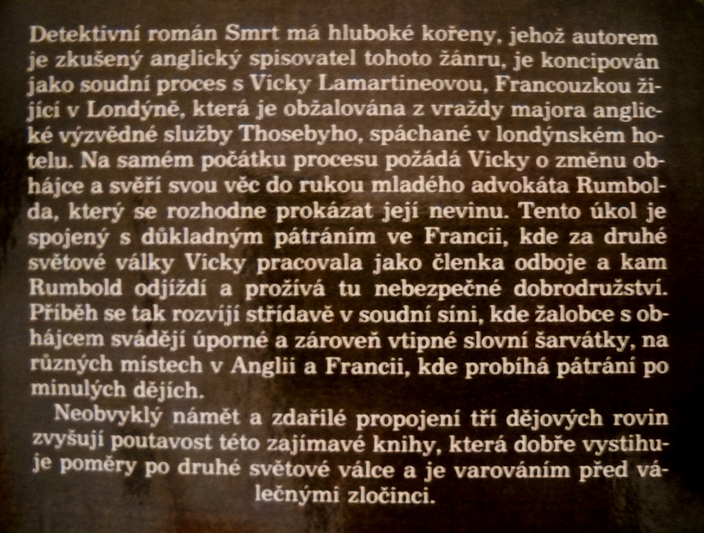 Michael Gilbert - Smrt má hluboké kořeny - 1986