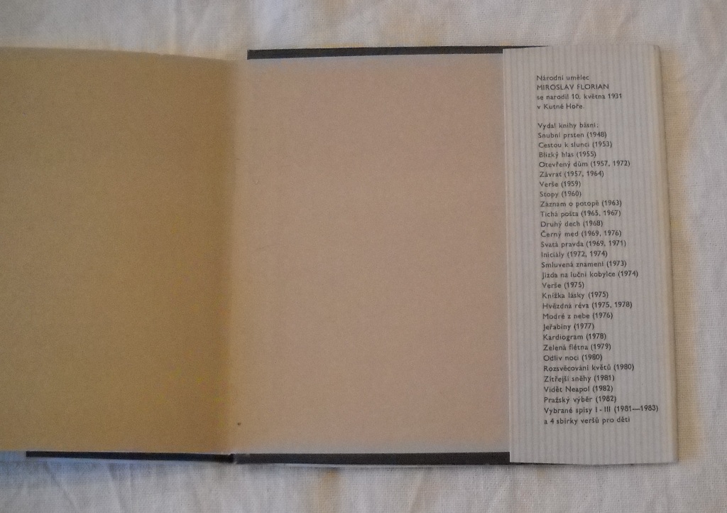 Miroslav Florian - Verše do kapsy - 1984