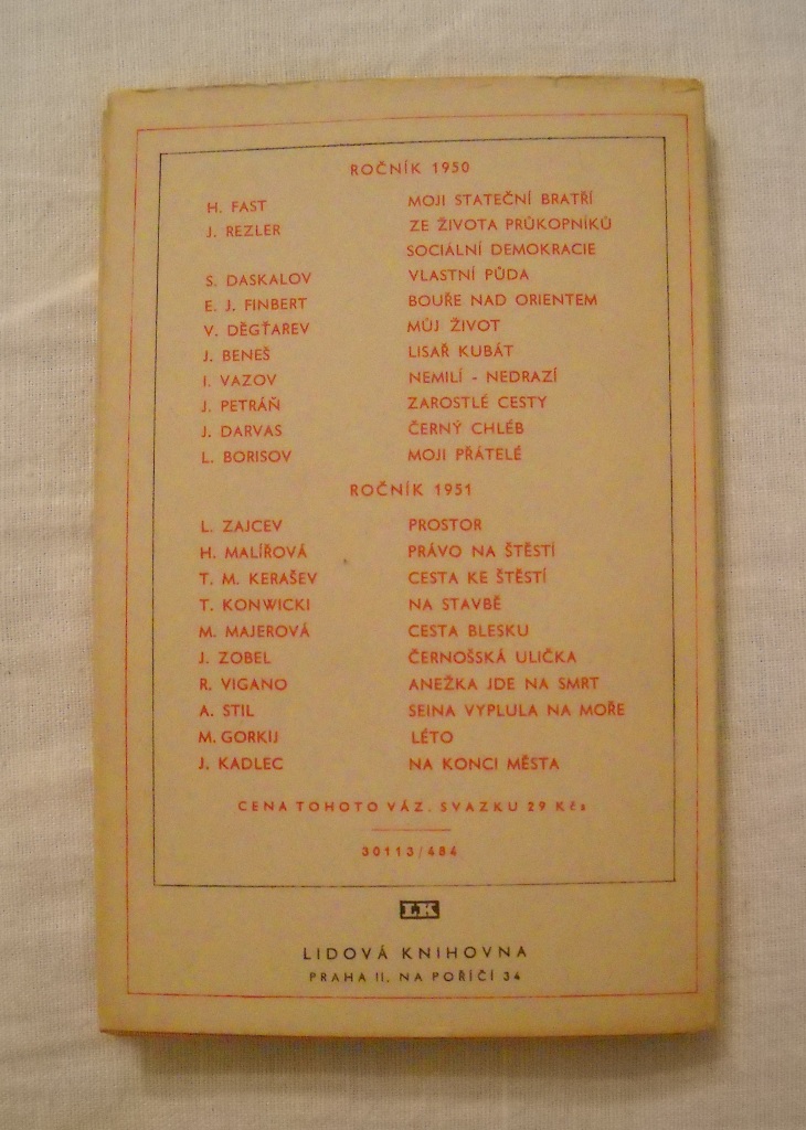 Tadeusz Konwicki - Na stavbě - Svoboda 1951