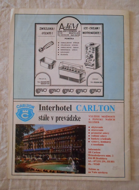 Časopis Gastro rok 1991 číslo 7