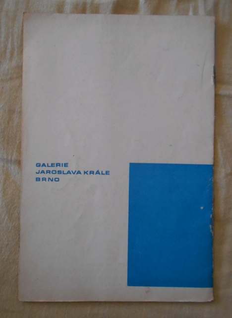 Program František Chmelař - Galerie Jaroslava Krále 1982