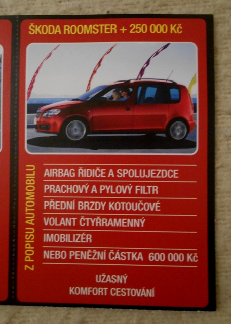 Reklamní kartičky Škoda - blok 3 kusy - Reader´s Digest Výběr