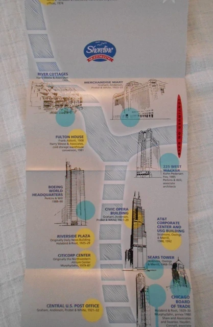 Jízdenka Shoreline Sightseeing Chicago sada 4 jizdenek a 2 programů jízdy - rok 2004