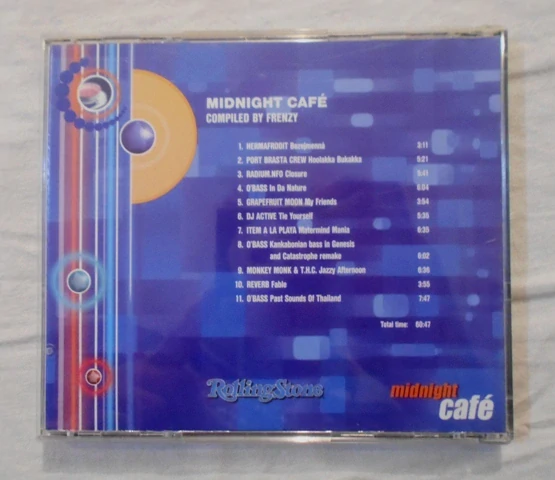 CD Midnight café Compiled by Frenzy - edice časopisu Rolling Stone