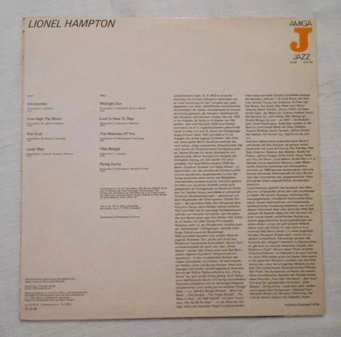 LP vinyl - Lionel Hampton - DDR 1976