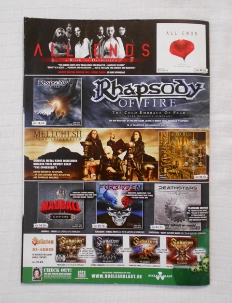 Rockový magazín Spark rok 2010 číslo 10 - SE STŘEDOVÝM PLAKÁTEM