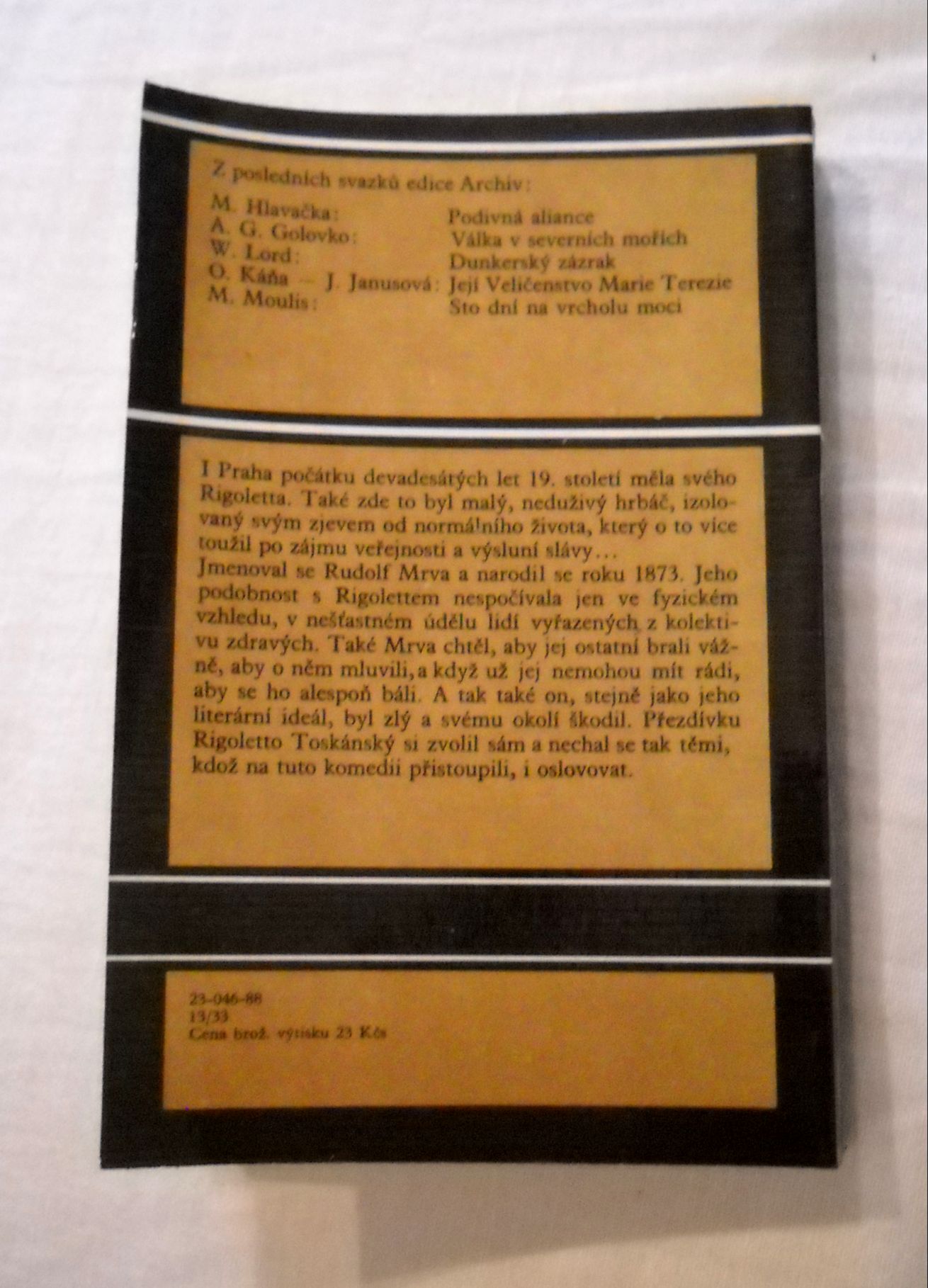 Jiří Pernes - Spiklenci proti jeho veličenstvu - Archiv 1988