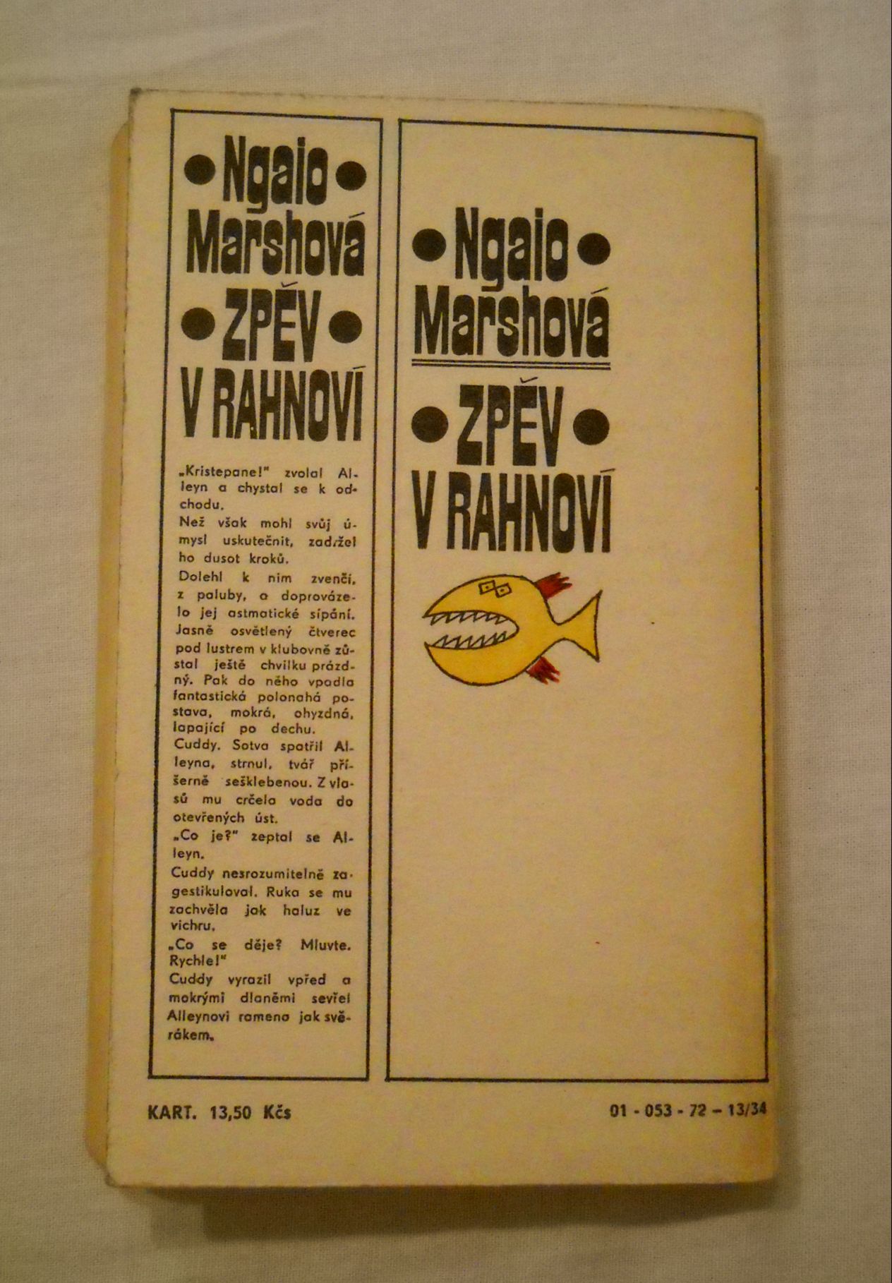 Ngaio Marshová - Zpěv v ráhnoví - Odeon 1972