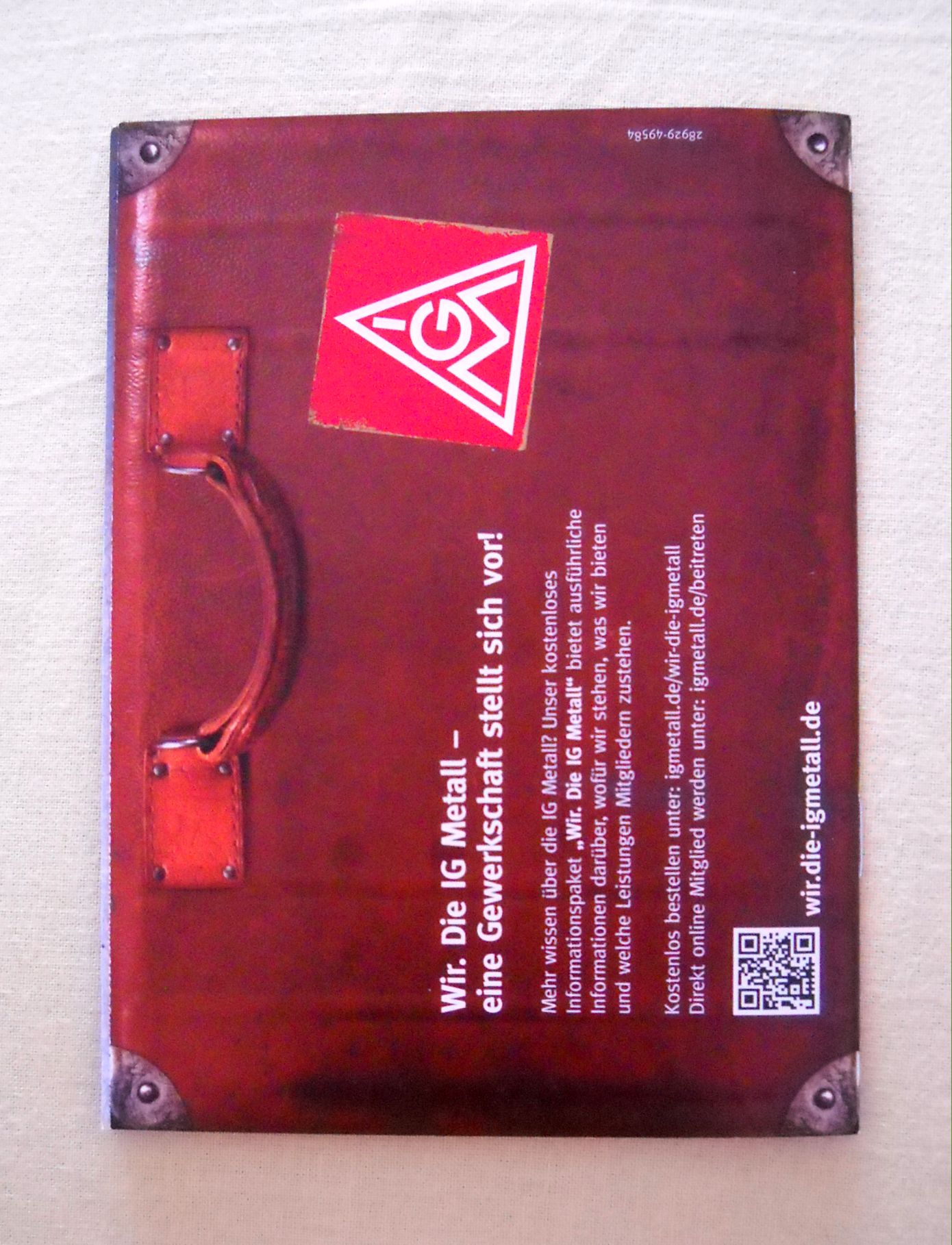 Reklamní brožura Urlaub - IG Metal - 2014