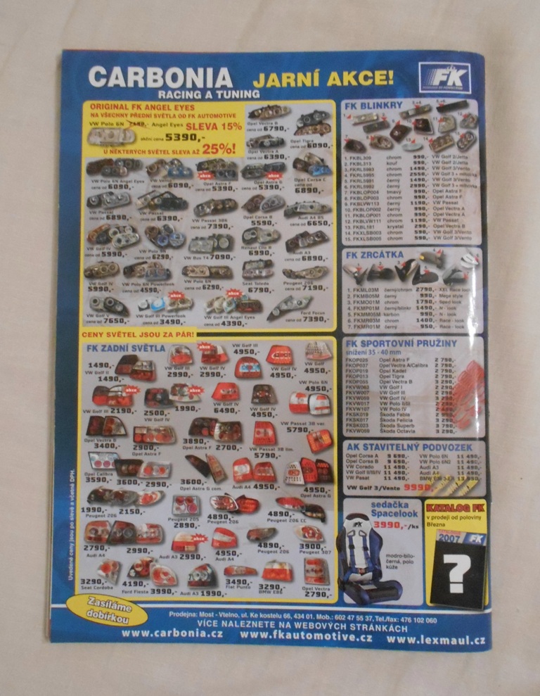 Časopis Autosport & Tuning rok 2007 číslo 3 březen - bez plakátu a CD