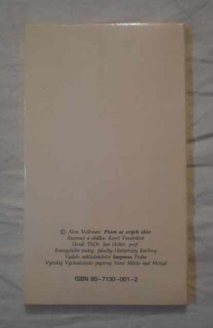 Alois Volkman - Ptám se svých slov - 1990 - S PODPISEM