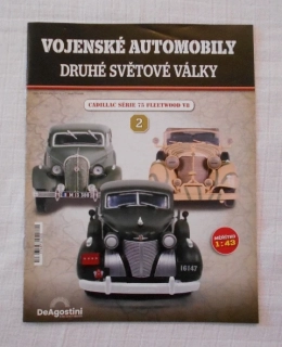 Časopis Vojenské automobily Druhé světové války  č. 2 Cadillac série Fleetwood V8 - 2024 - bez modelu