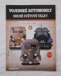 Časopis Vojenské automobily Druhé světové války  č. 6 Buick Special series 40 - 2024 - bez modelu