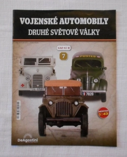 Časopis Vojenské automobily Druhé světové války  č. 7 GAZ-67 B - 2024 - bez modelu