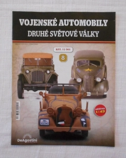 Časopis Vojenské automobily Druhé světové války  č. 8 KFZ. 15 901 - 2024 - bez modelu