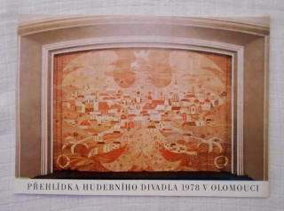 Záložková obálka Přehlídka Hudebního divadla 1978 v Olomouci - JEN DESKY BEZ BROŽURY