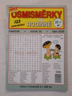 Osmisměrky rodinné rok 2025 číslo 10 říjen - nevyluštěný