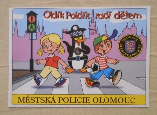 Propagační edukační omalovánky Oldík Poldík radí dětem - Městská policie Olomouc