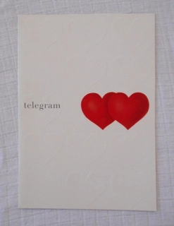 Telegram - J. Fišer ilustrovaný doručovací formulář použitý - 1975