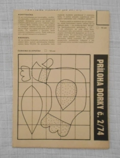 Príloha Dorky č. 2/74 - JEN vkládaná příloha časopisu Dorka 1974 - ve slovenštině