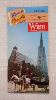 Mapa Wien Stadtplan / Městský plán Vídeň / - 90. léta