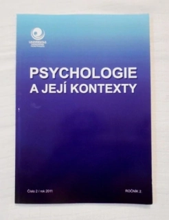 Časopis Psychologie a její kontexty rok 2011 číslo 2