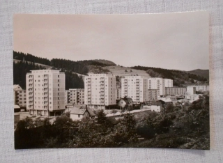 Pohlednice Vsetín Sídliště LUH v údolí Jasenice - černobílá nepoužitá