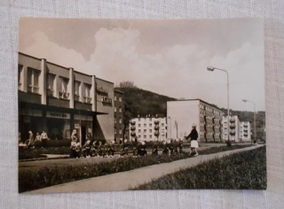 Pohlednice Vsetín Sídliště Rybníky - černobílá nepoužitá