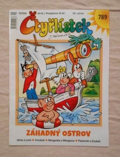 Časopis Čtyřlístek 789 - Záhadný ostrov - číslo 9/2026