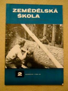 Časopis Zemědělská škola rok 1964 - 65 číslo 2