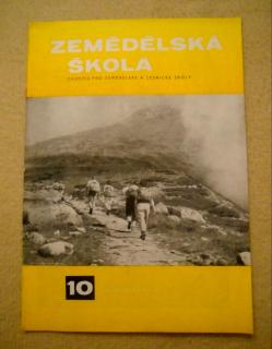 Časopis Zemědělská škola rok 1964 - 65 číslo 10