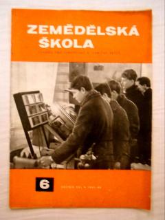 Časopis Zemědělská škola rok 1965 - 66 číslo 6