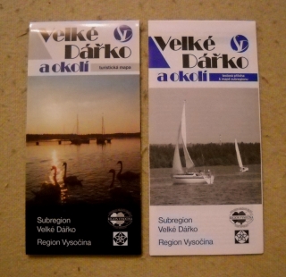 Mapa - turistická mapa Velké Dářko a okolí - rok 2001
