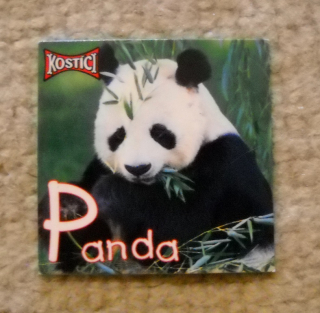 Sběratelská magnetka řada Kostíci zvířecí abeceda - P Panda