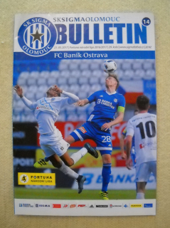 SK Sigma Olomouc Bulletin 14 - 2017 - 29. kolo FC Baník Ostrava