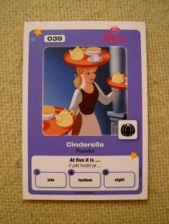 Sběratelská kartička Tesco Disney pohádky č. 39 Popelka