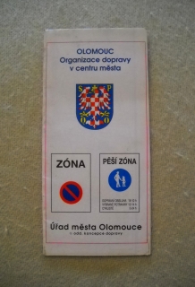 Mapa - Olomouc Organizace dopravy v centru města