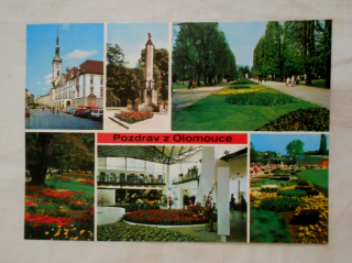 Pohlednice Pozdrav z Olomouce - barevná nepoužitá - retro