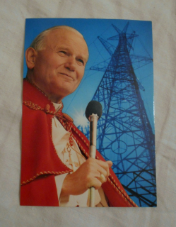 Barevná pohlednice Jan Pavel II. Radio Vaticana - česká mutace