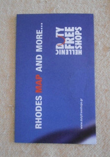 Mapa Rhodes map and more - Duty Free Shops - Řecko