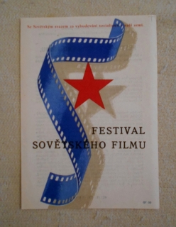 Propagační dobový leták Festival sovětského filmu