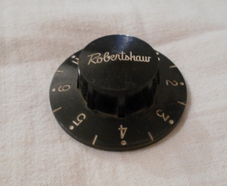 Robertshaw ovládací kolečko se stupnicí - retro - POUŽITÉ