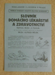 Reklamní leták Slovník domácího lékařství a zdravotnictví - 30. léta