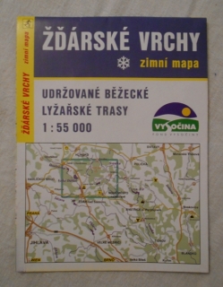 Zimní mapa Žďárské vrchy 1 : 55 000 