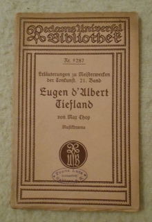 Max Chop - Eugen d´Albert - Tiefland - Leipzig
