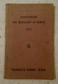 William Shakespeare - The Merchant of Venice - Berlin 1911