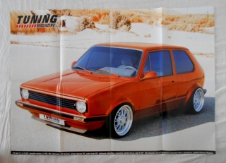 Poster časopisu Tuning Magazine 49 x 70 cm - VW Golf 1 + Shelby Cobra 427