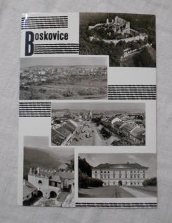 Pohlednice Boskovice - černobílá nepoužitá