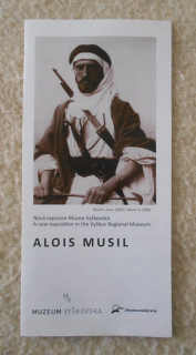 Leták Alois Musil - Muzeum Vyškovska 2014