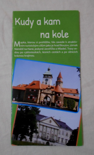 Mapa - mapový leták Kudy a kam na kole - Olomouc - Litovel